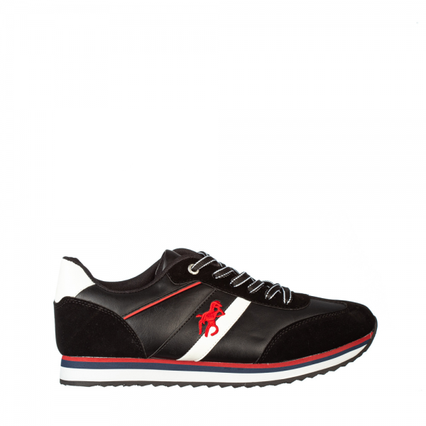 Мъжки спортни обувки Asitt черни, 2 - Kalapod.bg